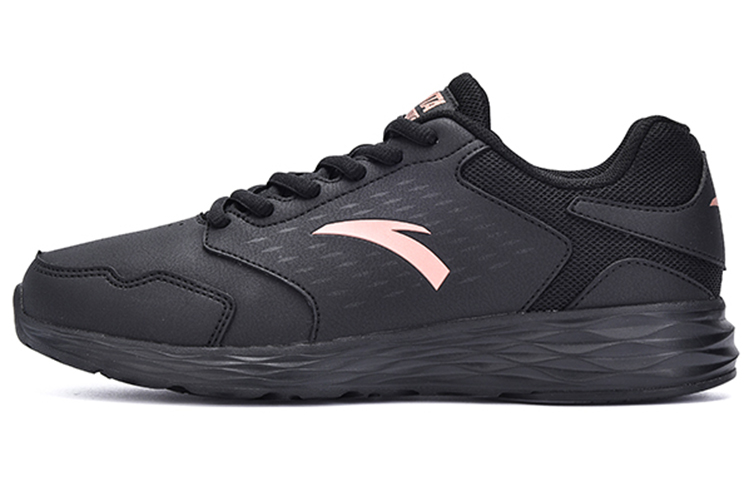 Anta Street Shock Absorbers Slip Resistant Abrasion Resistant Low top Casual Running Shoes Women’s Black Pink