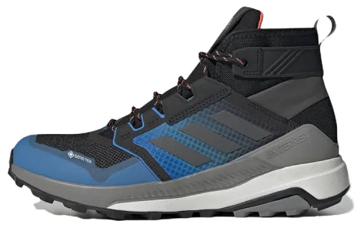 Adidas Terrex Trailmaker Gore Tex Hiking Slip Resistant Abrasion Resistant High top Outdoor Shoes Men's Black Blue