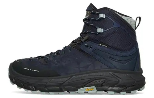 HOKA ONE ONE Tor Ultra Hi Cushioning Slip Resistant Abrasion Resistant High top Outdoor Shoes Unisex Blue Black