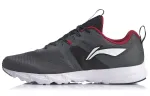 Li Ning Comfortable Cushioning Coverage Breathable Low top Running Shoes Unisex Black Gray
