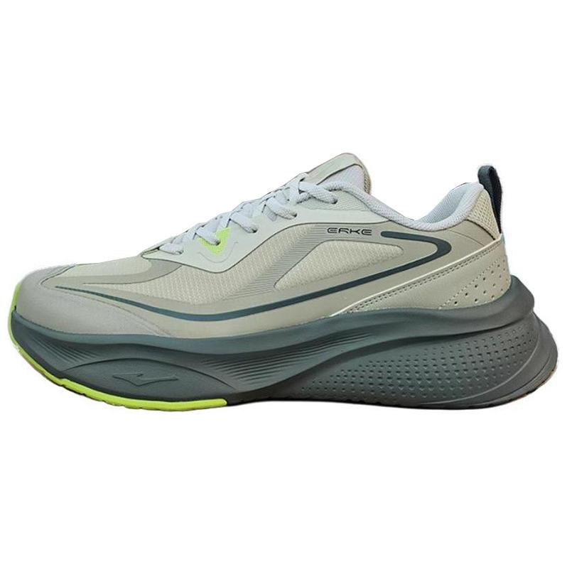 Erke Slip Resistant Abrasion Resistant Low top Casual Running Shoes Men’s Light Green