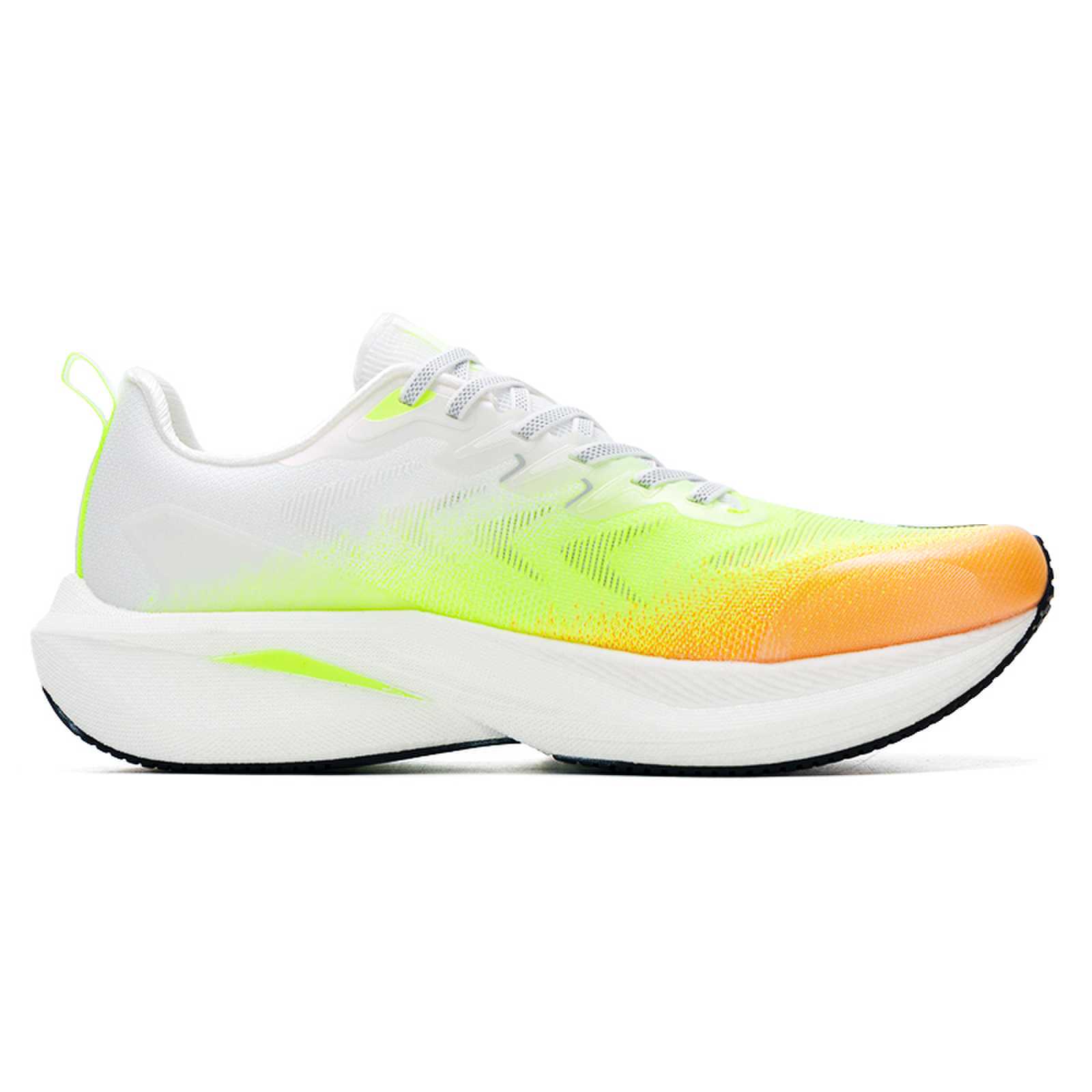 XTEP Cushioning Abrasion Resistant Breathable Low top Training Sprint Running Shoes Men’s Classic White Honey Orange