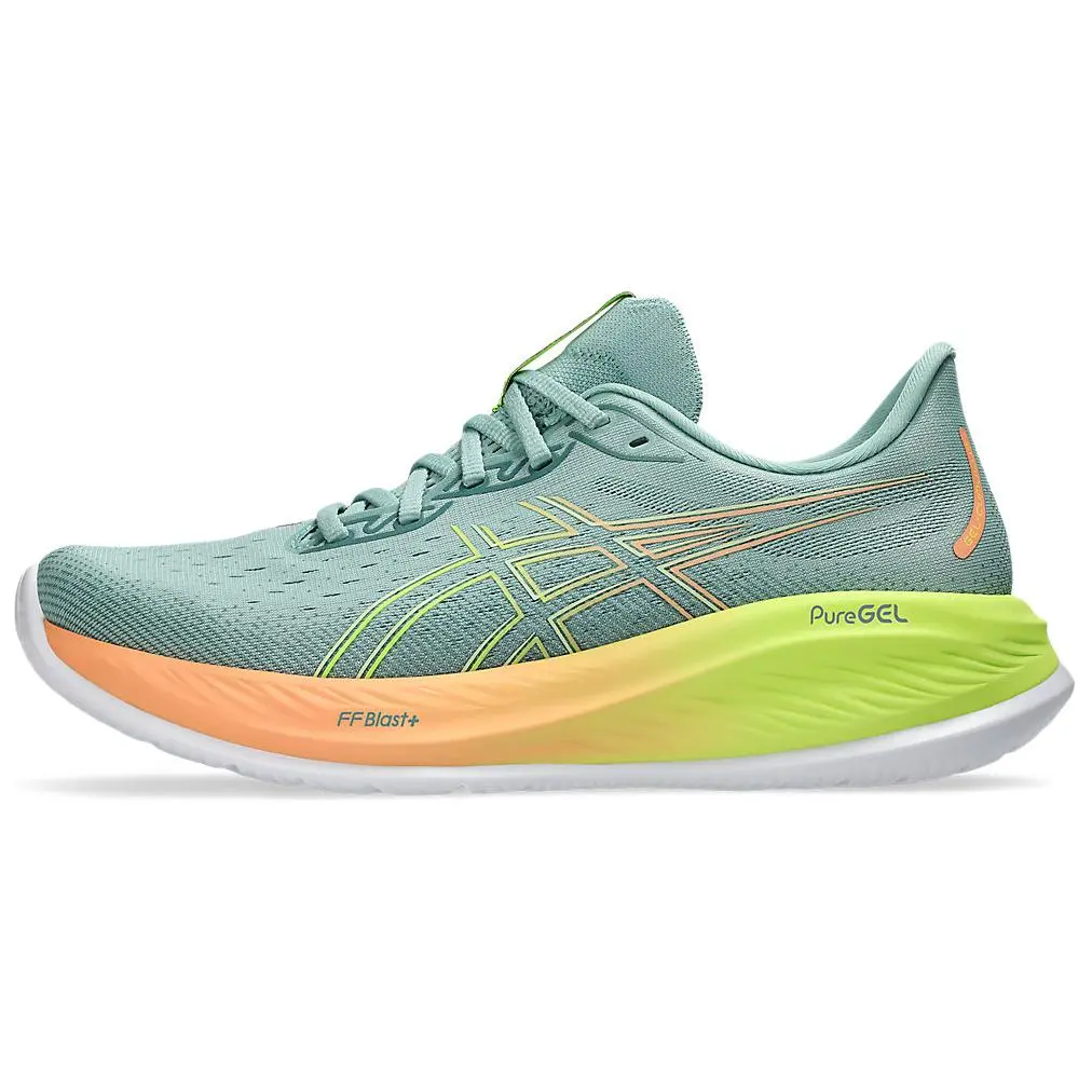 ASICS Gel Cumulus 26 Paris Light Celadon Safety Yellow