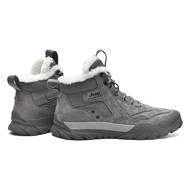 Jeep Pigskin High top Outdoor Shoes Men’s Gray