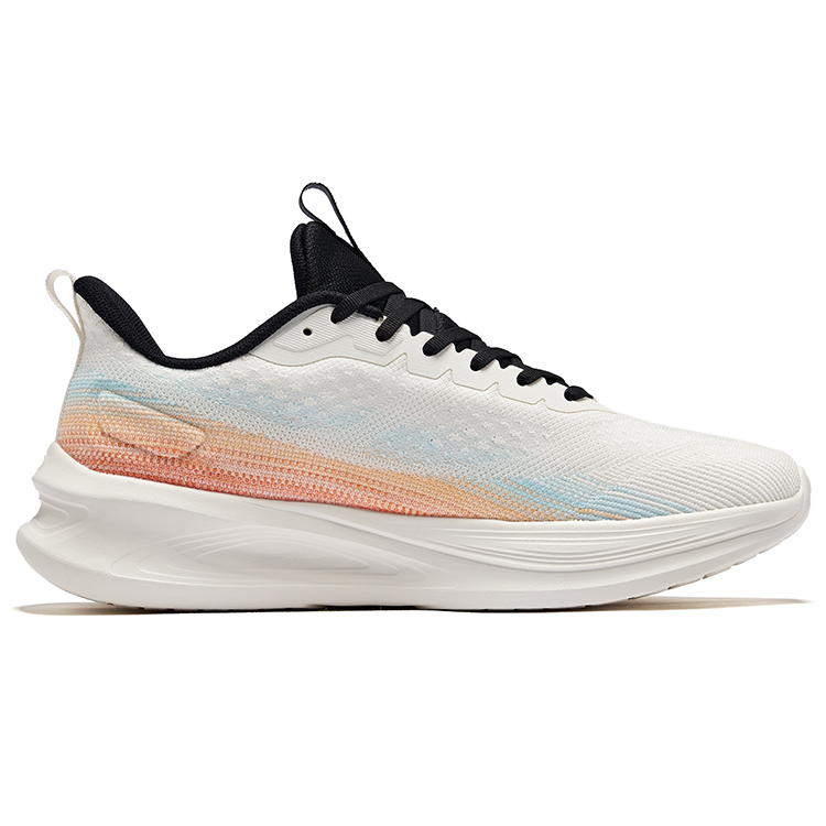 Erke Cushioning Abrasion Resistant Cushioning, Wear Resistant Low top Running Shoes Men’s Microcrystal White Jet Black