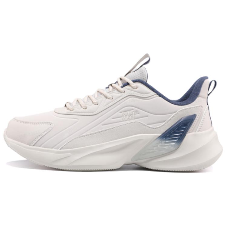 361° Cushioning Slip Resistant Abrasion Resistant Low top Running Shoes Men’s White Blue