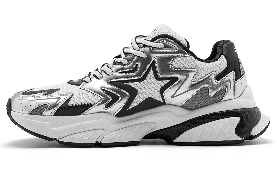 STARTER Textile, Synthetic Leather Cushioning Slip Resistant Abrasion Resistant Breathable Low top Chunky Sneakers