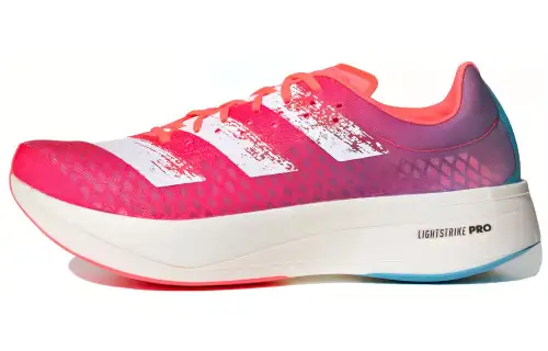 Adidas Adizero ADIOS PRO 'Dream Mile' Comfortable and Versatile Shock Absorbing Anti-Slip Low Top Marathon Running Shoes Men's White Pink Blue