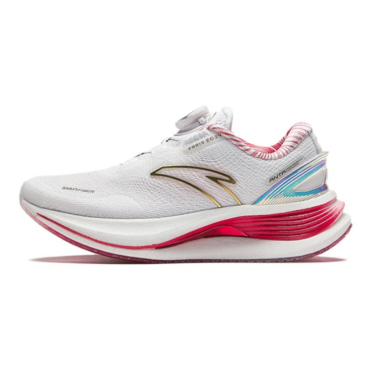 Anta Champion 3PRO Cushioning, Wear Resistant Low top Running Shoes Men’s White Red Gold