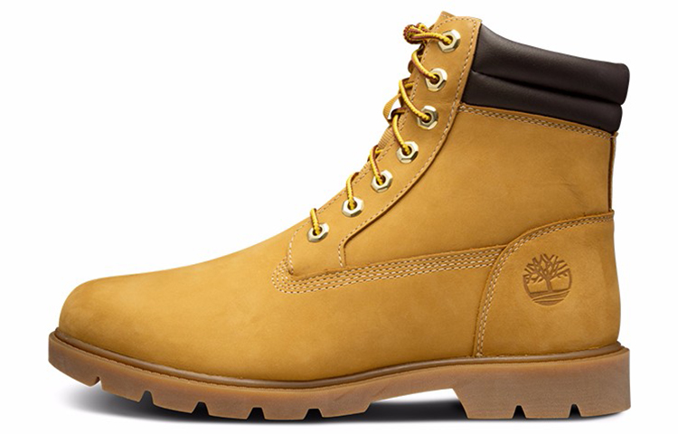 Timberland Timberland 6 дюймов износостойкий удобный короткий ствол прогулочная обувь высокий мужской стиль Цвет пшеницы широкий версия