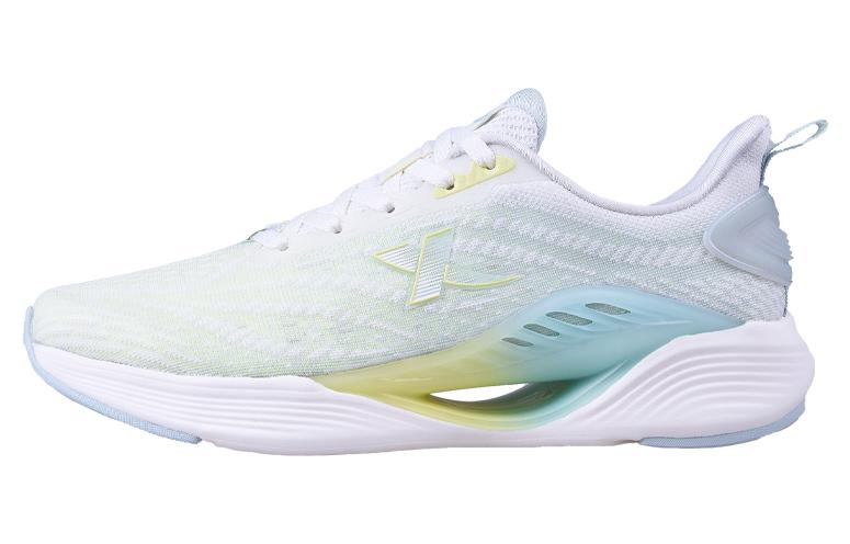 XTEP Qing Feng 5.0 Slip Resistant Abrasion Resistant Low top Running Shoes Women’s White Green Yellow