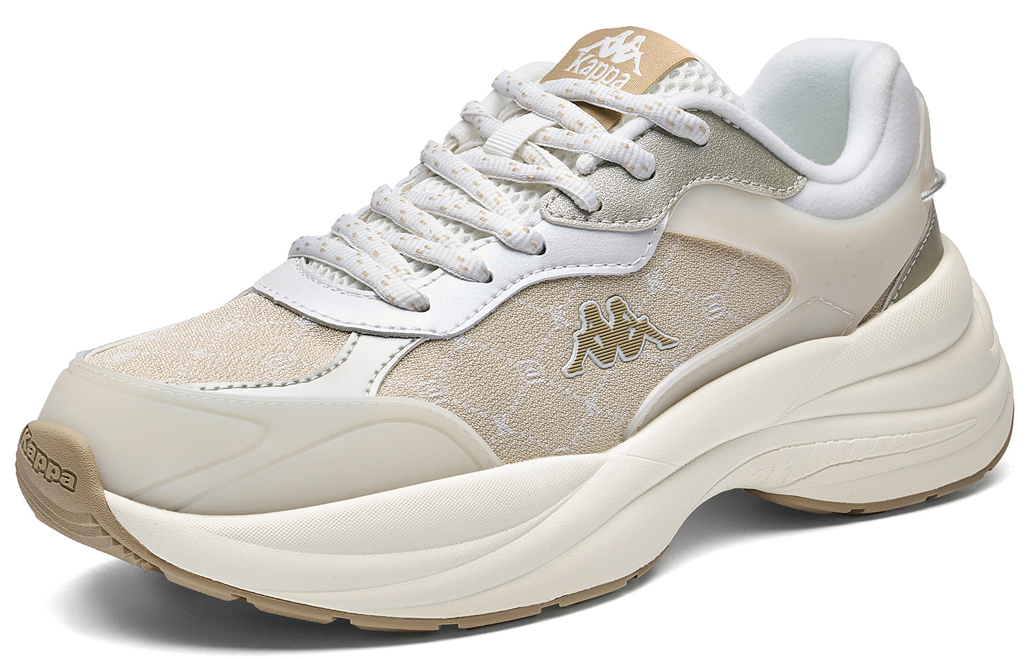 Kappa Abrasion Resistant Height Increasing Low top Running Shoes Women’s Gray Khaki