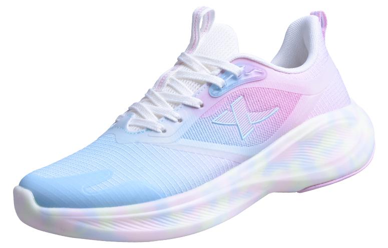 XTEP Cushioning Breathable Low top Running Shoes Women’s Pink Blue