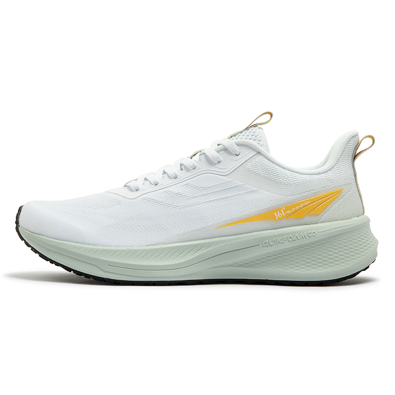 361° Feiying 5.0 Cushioning Slip Resistant Low top City Commuting Running Shoes Men’s White Green