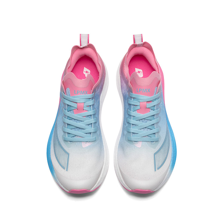 LPMX Running Shoes Women’s Low Top Light Moon Blue/Rose Red