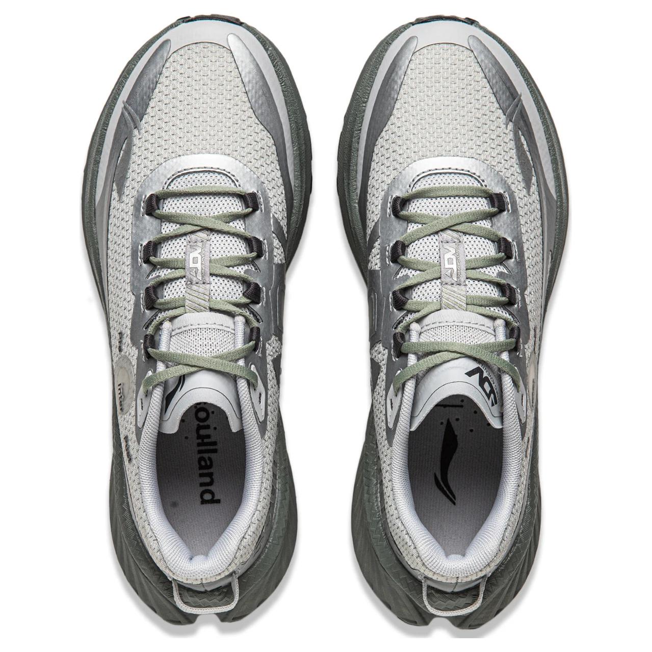 Li Ning Slip Resistant Abrasion Resistant Support Low top Running Shoes Women’s Silver Gray