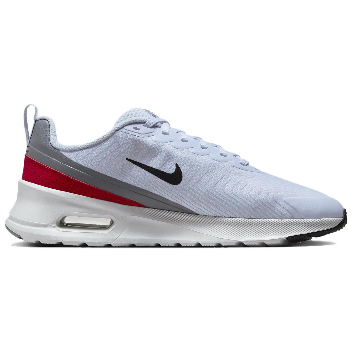 Nike Air Max Nuaxis Football Grey White Gym Red