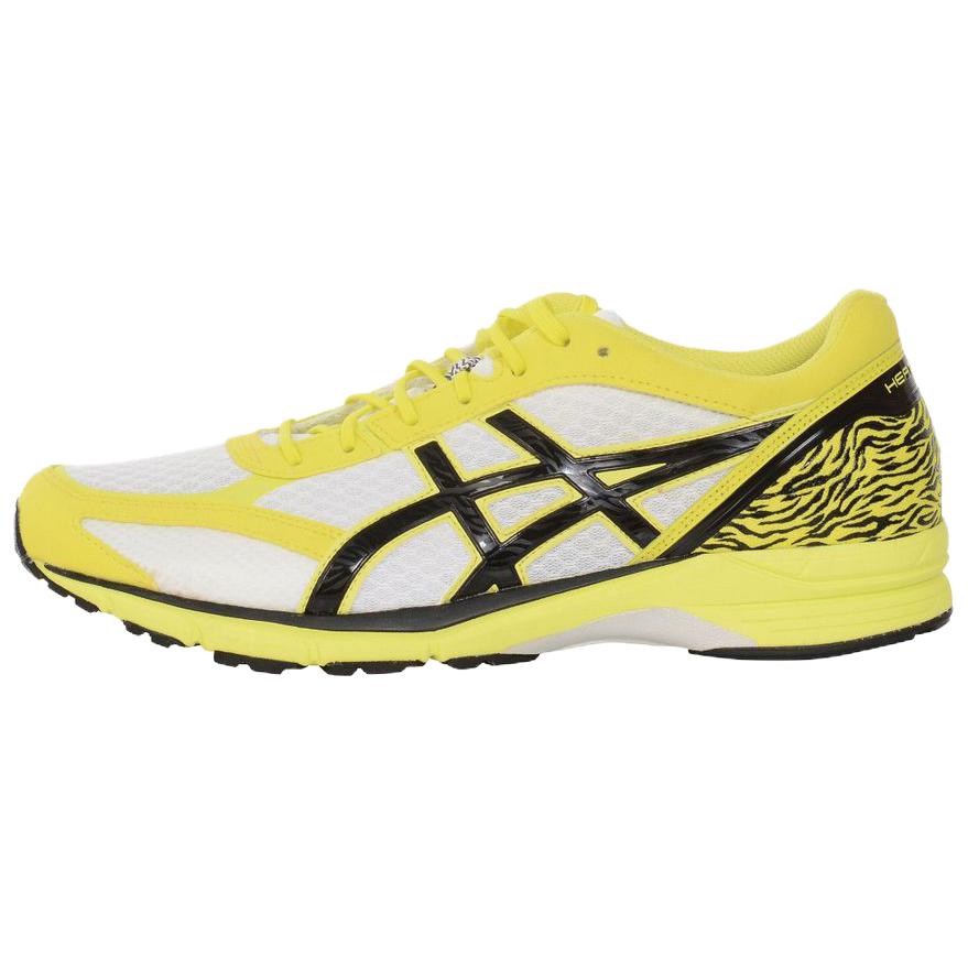 ASICS Heatracer 1 Comfortable Wear resistant And Lightweight Low top Running Shoes Men's Yellow White Black