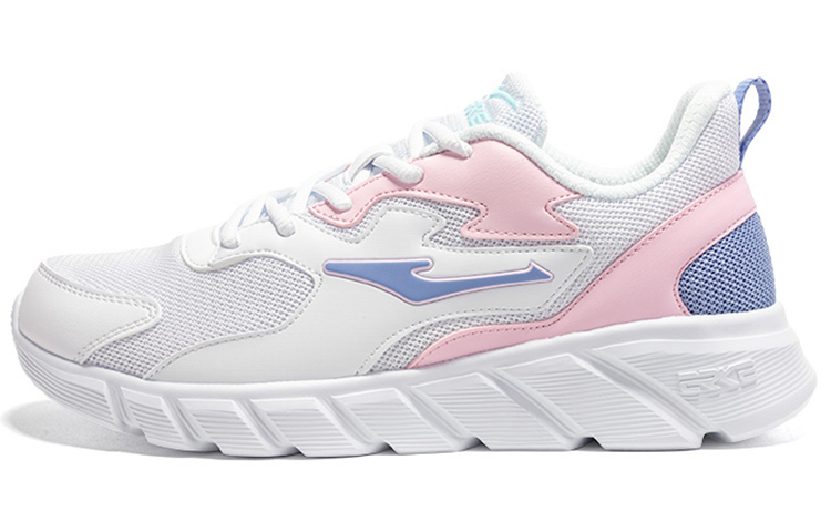 Erke Cushioning Abrasion Resistant Cushioning, Wear Resistant Low top Running Shoes Women’s White/Pink