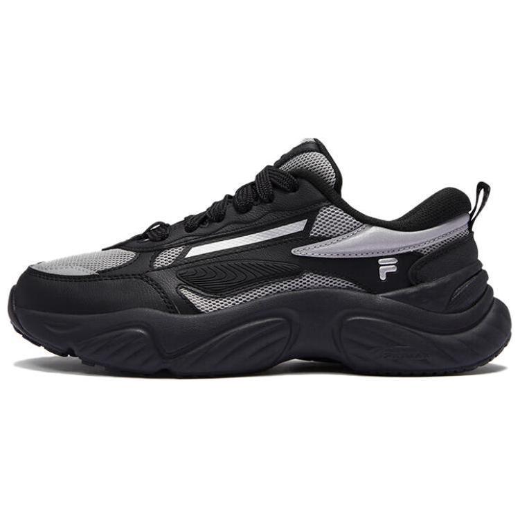 FILA FUSION Conch D Breathable Low top Casual City Commuting Running Shoes Women’s Black Silver