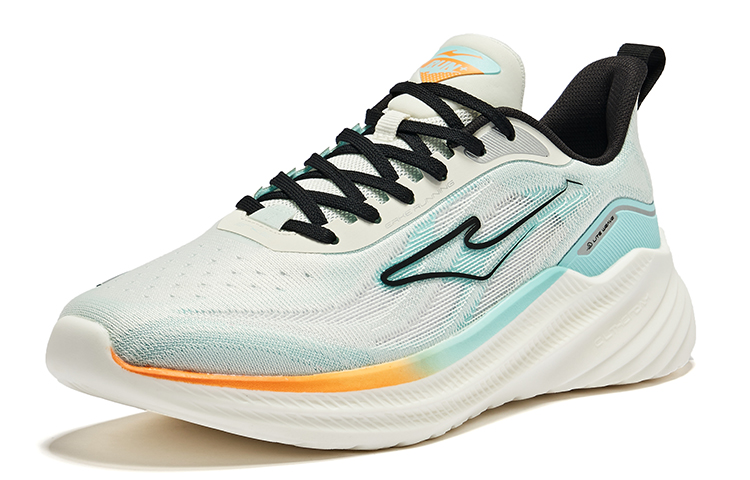 Erke Shadow 2.0 Abrasion Resistant Cushioning Breathable Low top Running Shoes Men’s White Blue Black