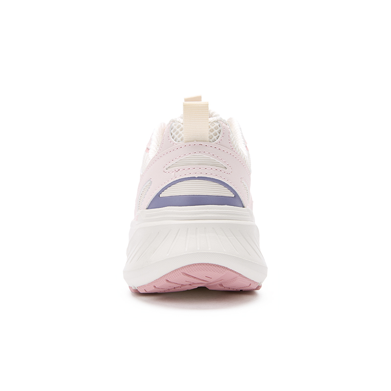 Skechers Edgeride Comfortable Round Toe Fabric Breathable Support Rebound Low top Running Shoes Women’s White Pink