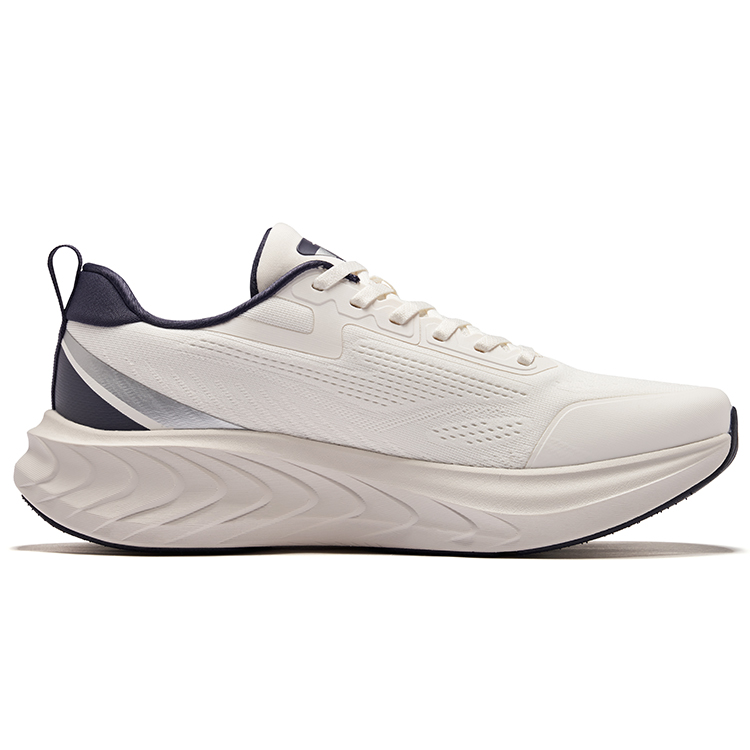 Erke Cushioning Rebound Low top Neutral Force Technology Sprint Running Shoes Men’s Microcrystal White Cosmic Blue
