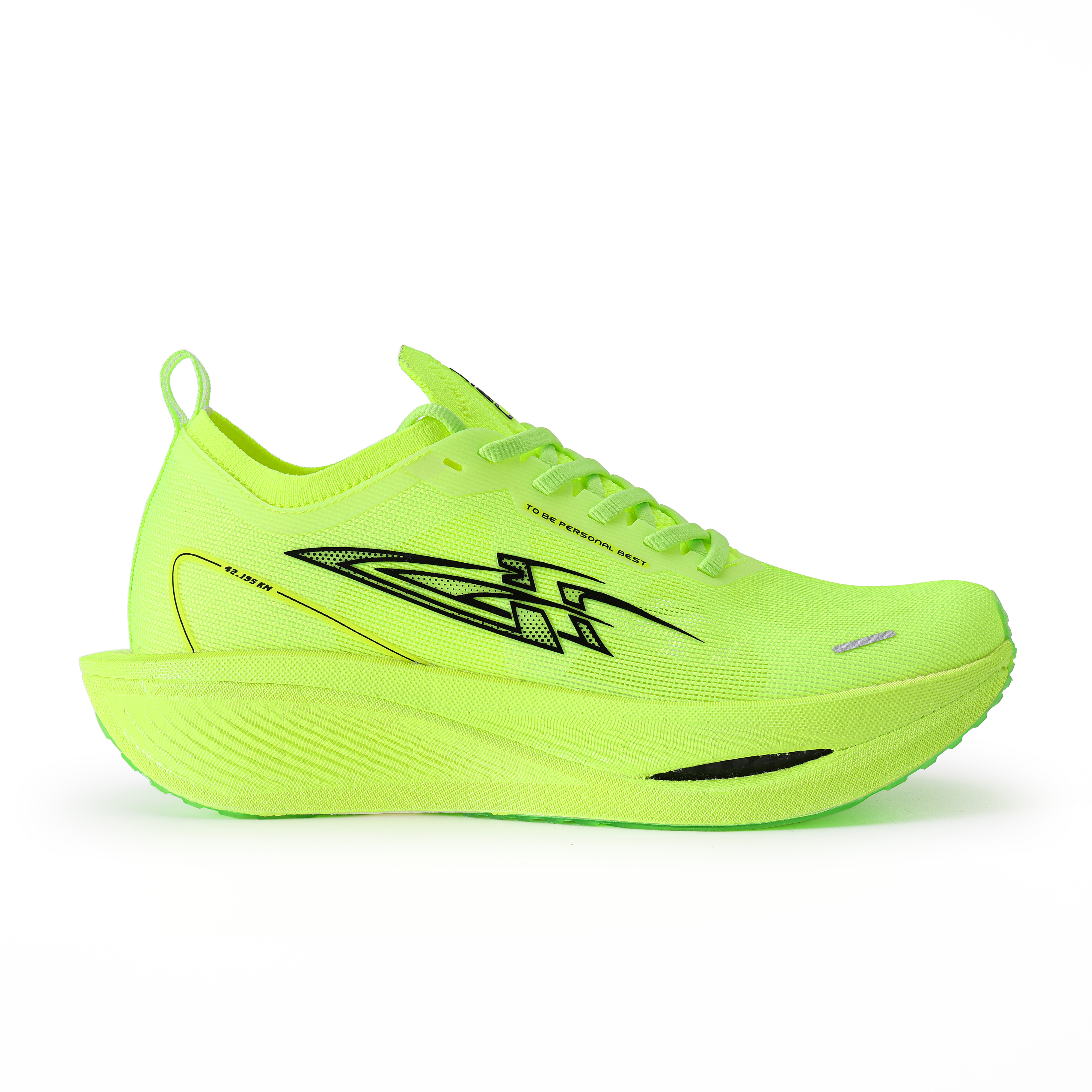 AISU Low top Genuine Carbon Plate Marathon Sprint Running Shoes Unisex Treasure Green & Rose Red