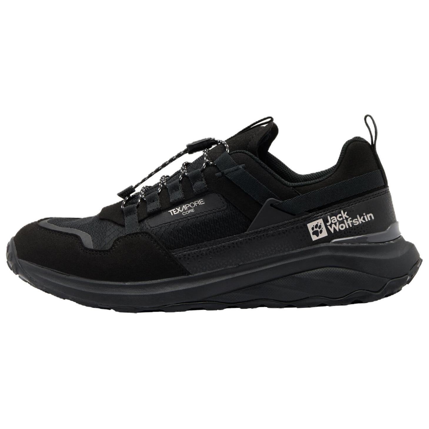 Jack Wolfskin Abrasion Resistant Waterproof Wear resistant And Waterproof Low top Outdoor Shoes Men’s Black