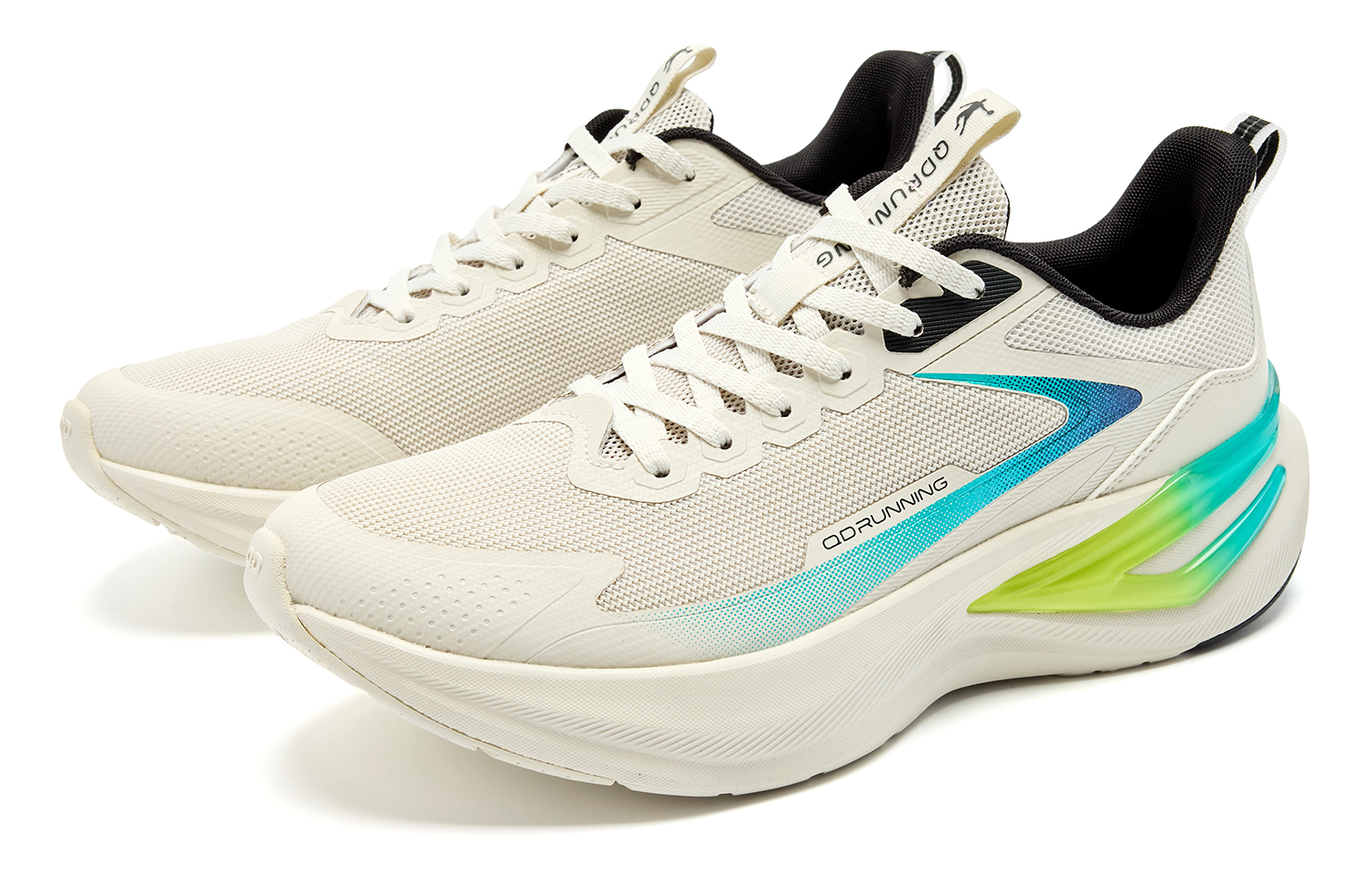 QIAODAN Fashion Trend Cushioning Breathable Support Cushioning Breathable Support Low top Casual Running Shoes Men’s