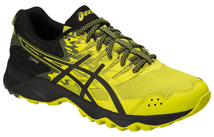 Asics Gel Sonoma 3 Lightweight Abrasion Resistant Abrasion Resistant Low top Comfortable Men’s Yellow Black