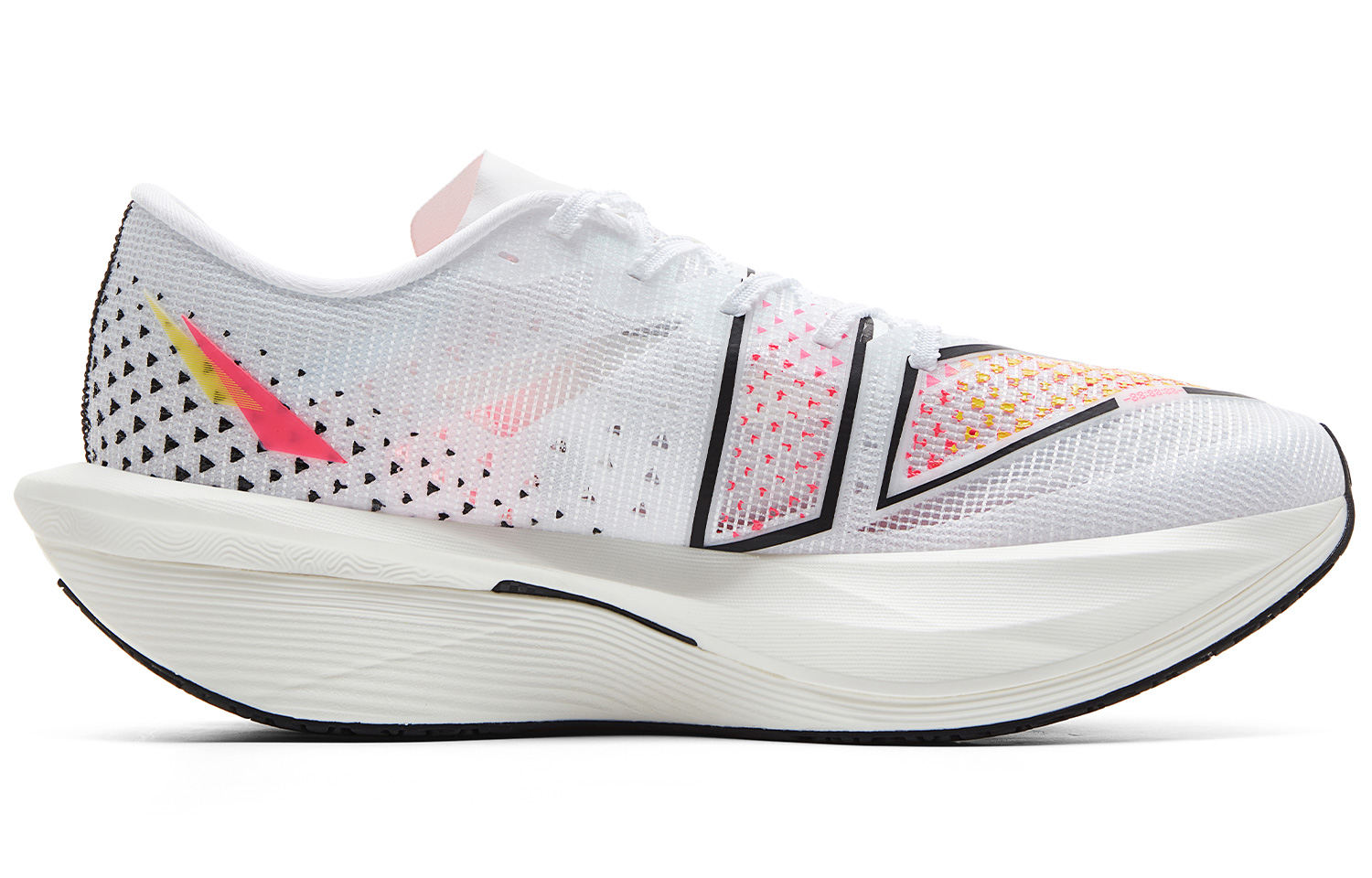 PEAK Cushioning, Slip Resistant, And Abrasion Resistant Low Top Casual Running Shoes Men’s White Red