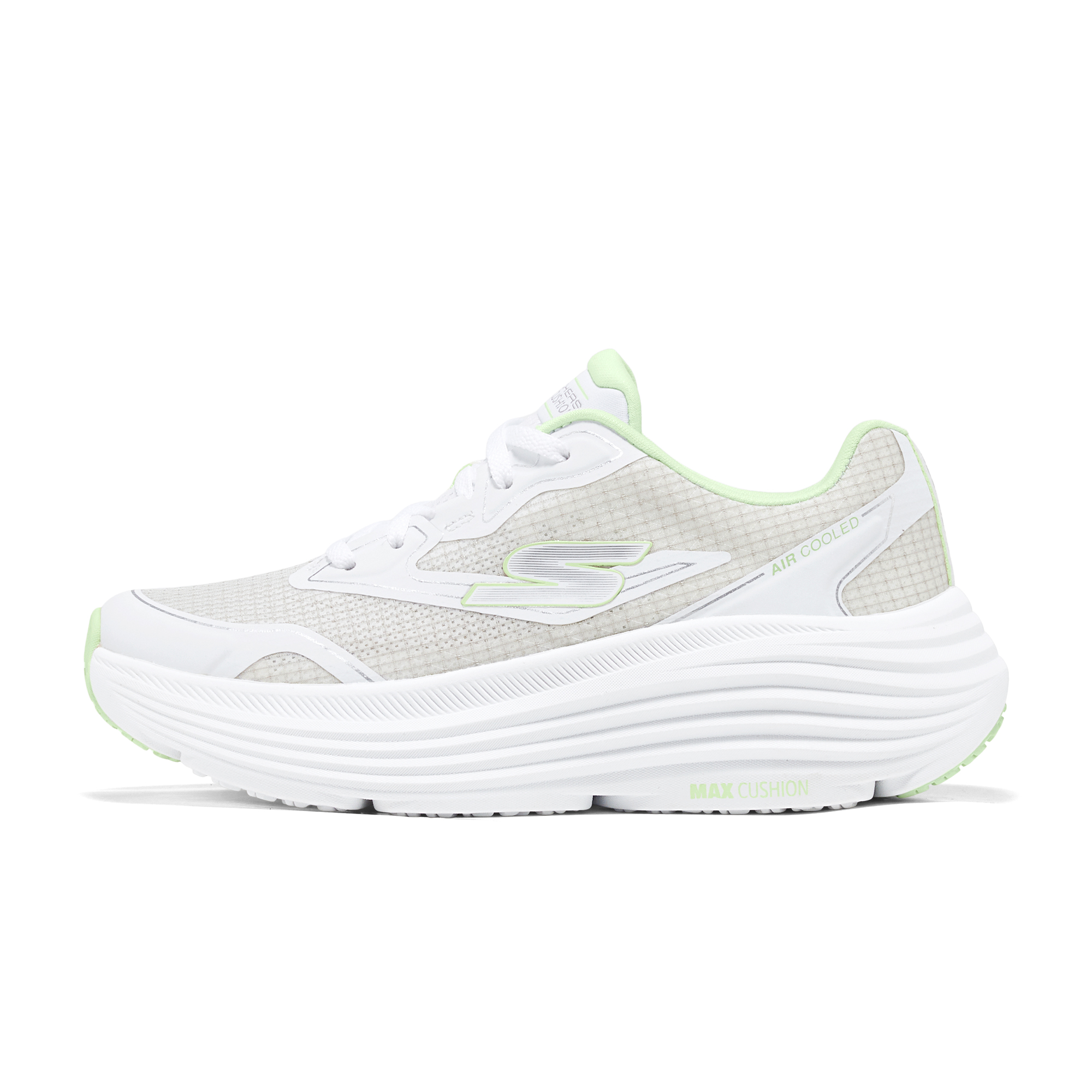Skechers Sport Breathable Support Low top Casual Running Shoes Women’s White Green