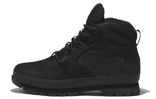 Timberland Euro Hiker Chukka Leather Abrasion Resistant Abrasion Resistant Short Outdoor Boots Black