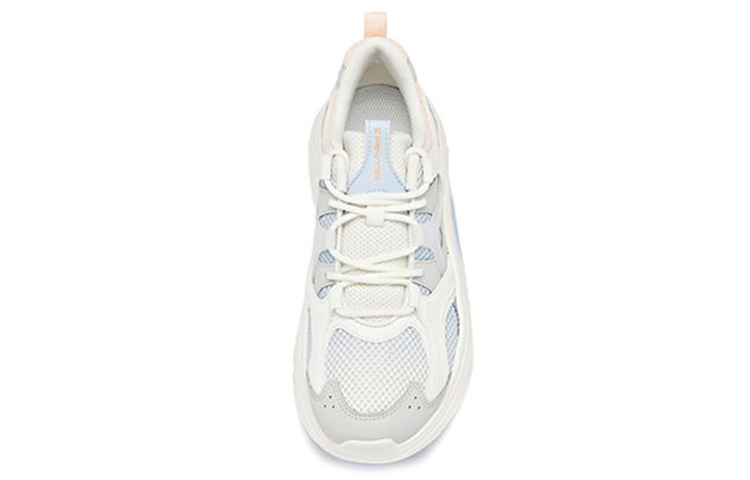 Anta Cushioning Slip Resistant Abrasion Resistant Low top Running Shoes Women’s White Blue Pink