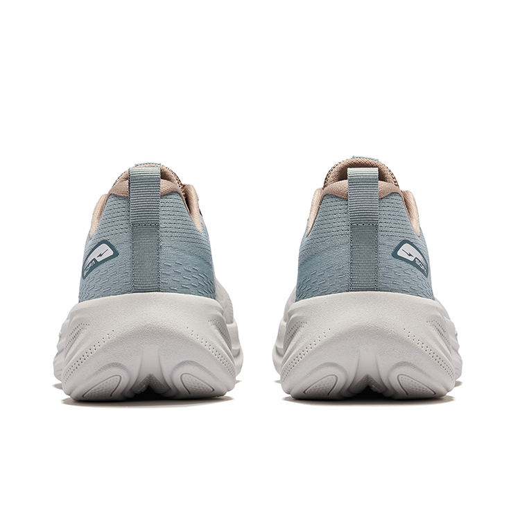 Erke Cushioning Breathable Rebound Cushioning Breathable Rebound Low top Casual Running Shoes Men’s Gray Blue