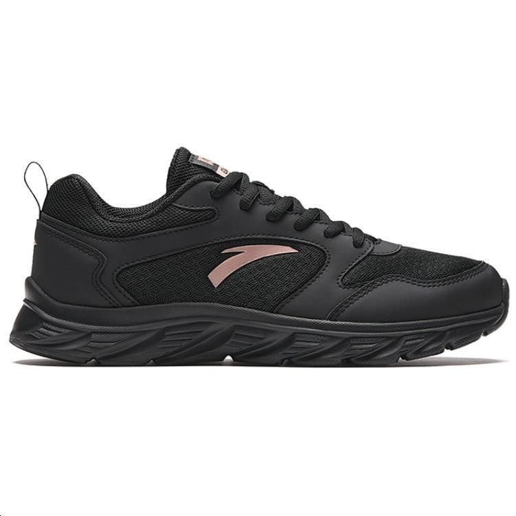 Anta Comfortable Fabric Low top Running Shoes Women’s Black Pink