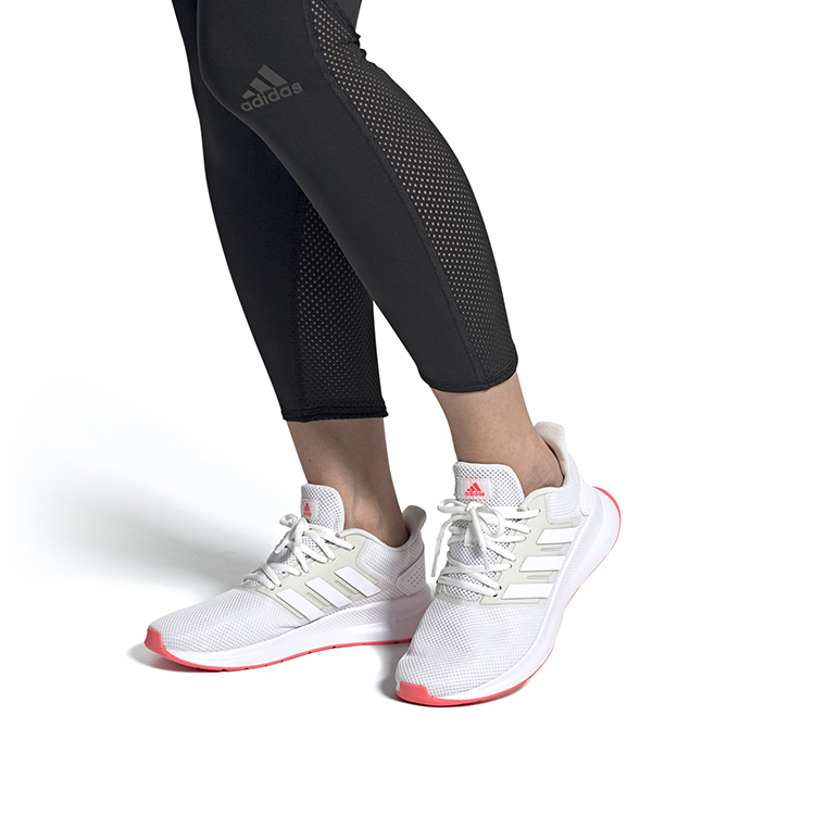 Женские кроссовки adidas Runfalcon 1.0 (бело-розовые) — Белый / розовый — фото 7