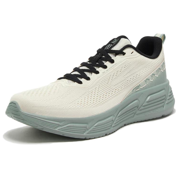 361° Slip Resistant, Abrasion Resistant, Lightweight Low top Casual Running Shoes Men’s Beige Green