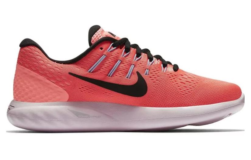 Женские кроссовки Nike Lunarglide 8 (красно-черные) — фото 2