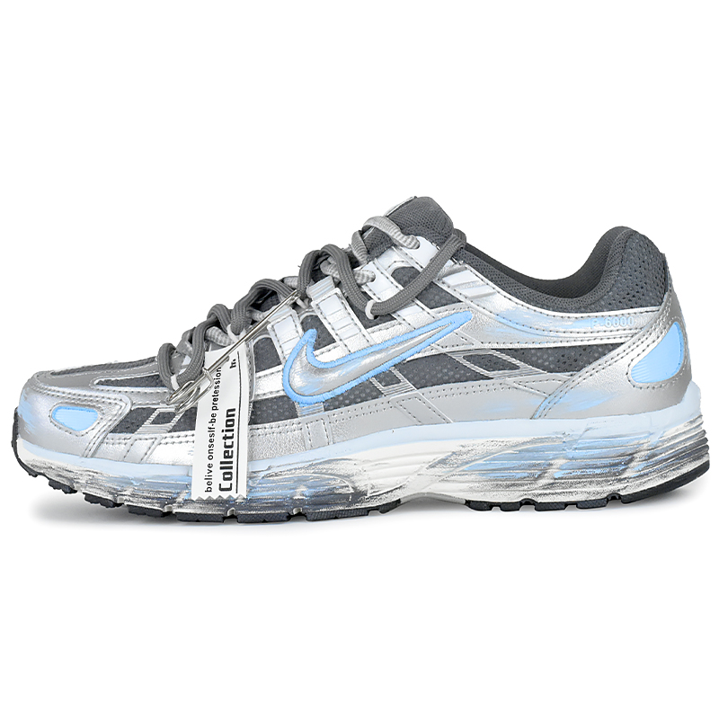 Nike P 6000 Abrasion Resistant Low top Running Shoes Women’s Silver