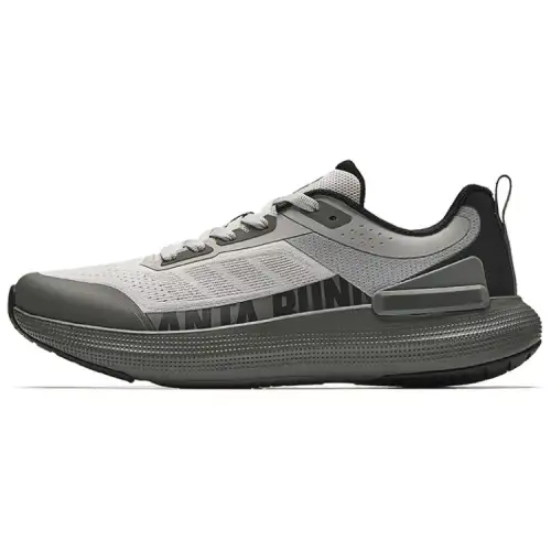 Anta Running Collection Slip Resistant Abrasion Resistant Low top Running Shoes Men's Gray Black