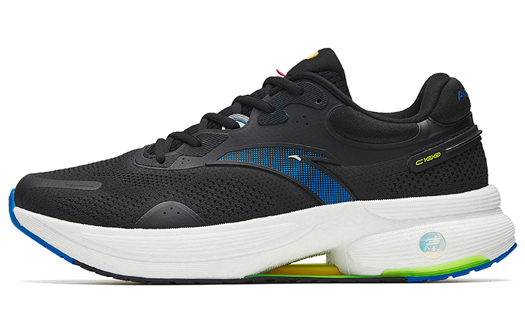 Anta C100 Textile, TPU Cushioning Slip Resistant Abrasion Resistant Breathable Lightweight Low top Running Shoes Men’s