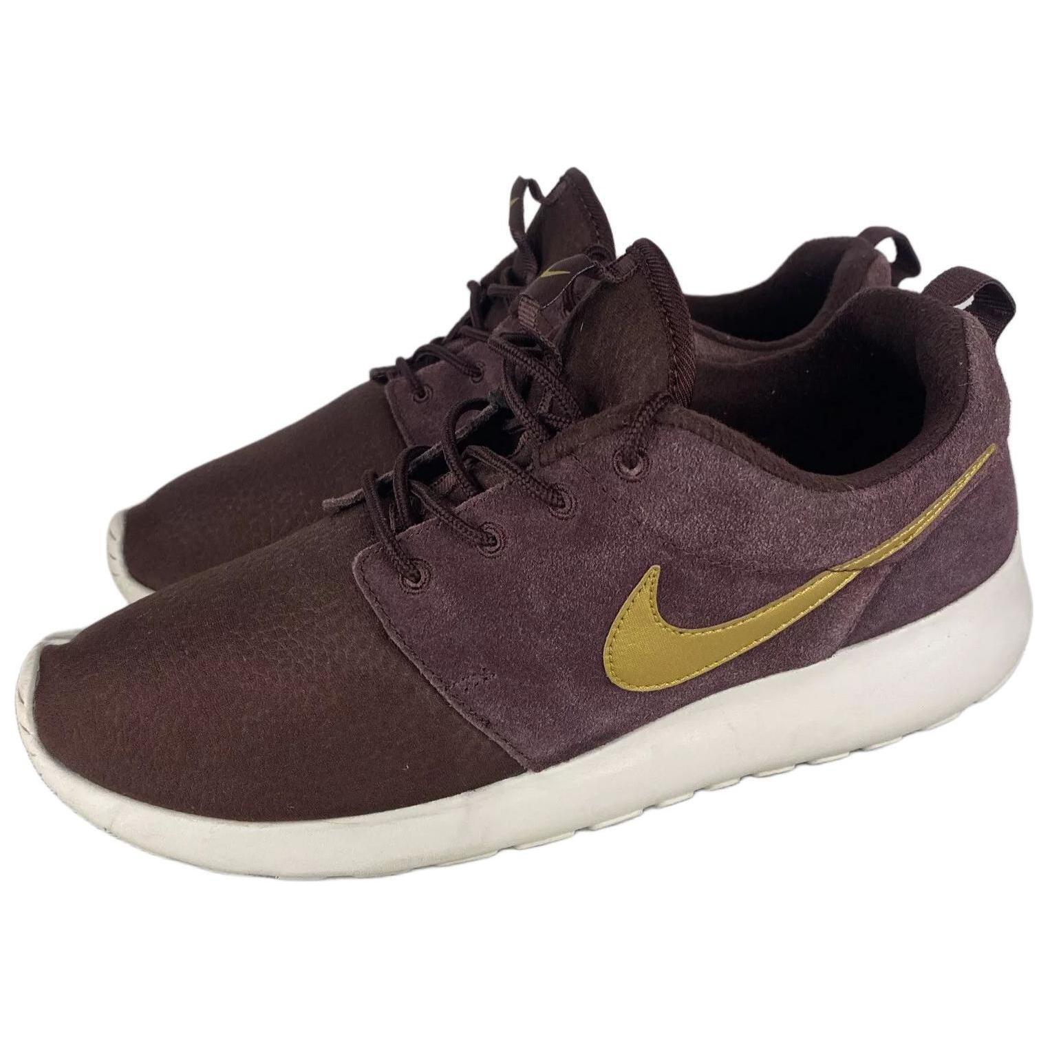 Nike Roshe One Suede Mahogany Metallic Gold