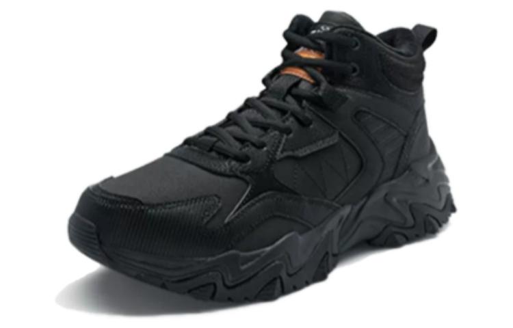 XTEP Slip Resistant Abrasion Resistant High top Outdoor Shoes Men’s Black