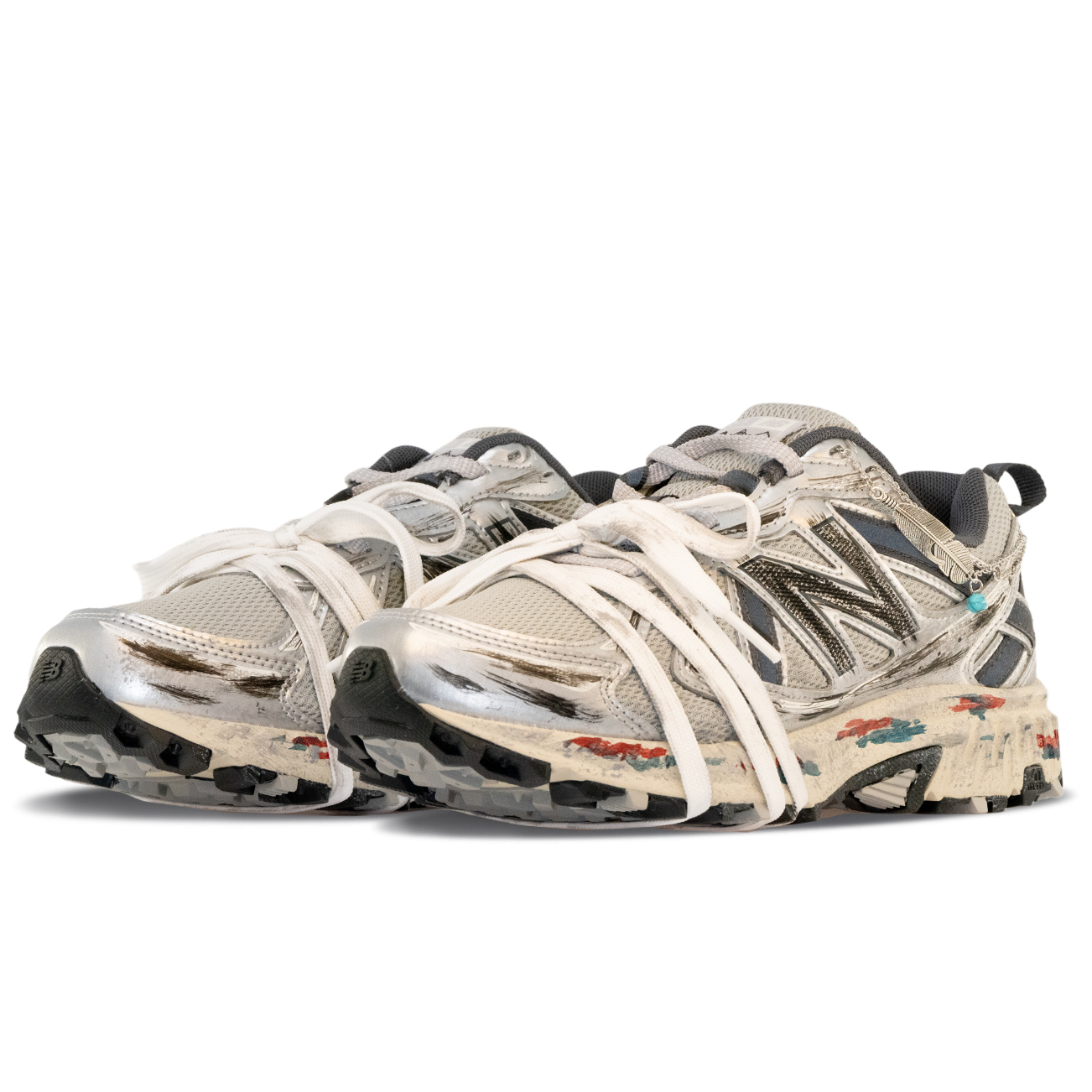 New Balance NB 410 V5 Cushioning, Wear Resistant Low top Running Shoes Unisex Beige