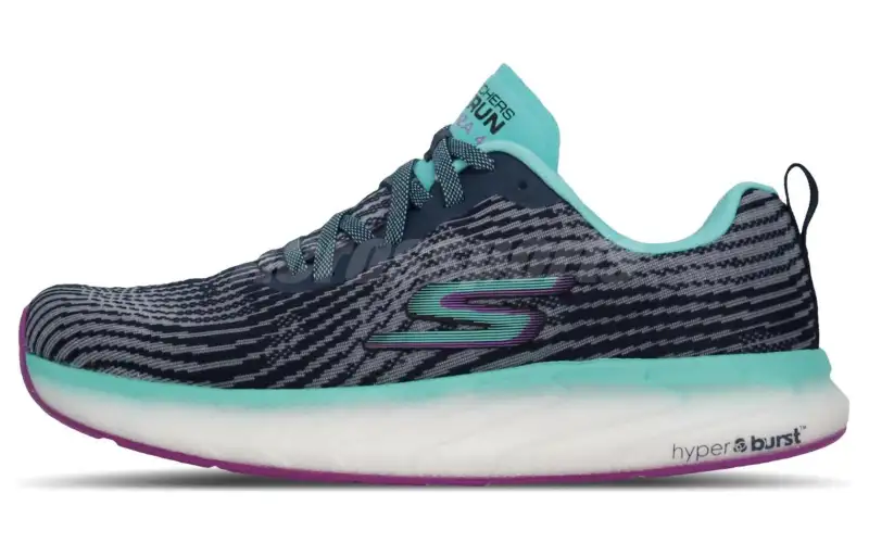 Skechers Casual Abrasion Resistant Breathable Low top Running Shoes Women's Blue