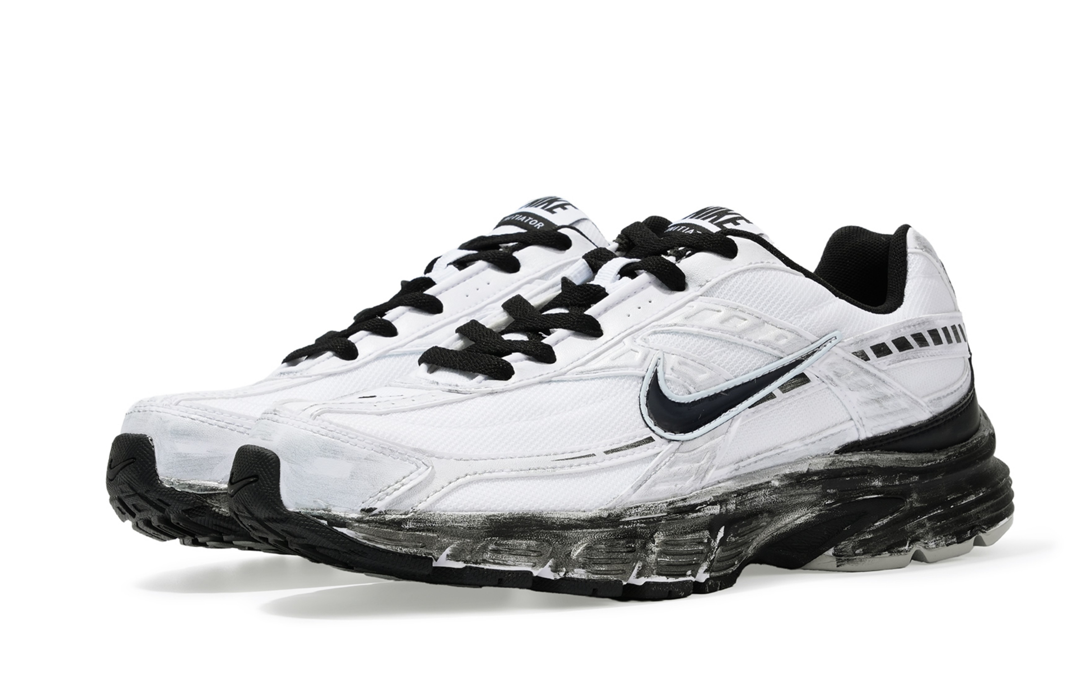 Nike Initiator Abrasion Resistant Low top Running Shoes Unisex Silver
