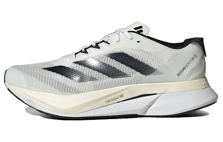 Adidas Adizero Boston 12 Mesh Cushioning Breathable Rebound Low-top Carbon Plate