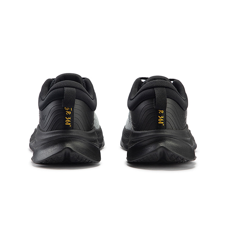 361° Cushioning Abrasion Resistant Breathable Low top Running Shoes Men’s Black Gray